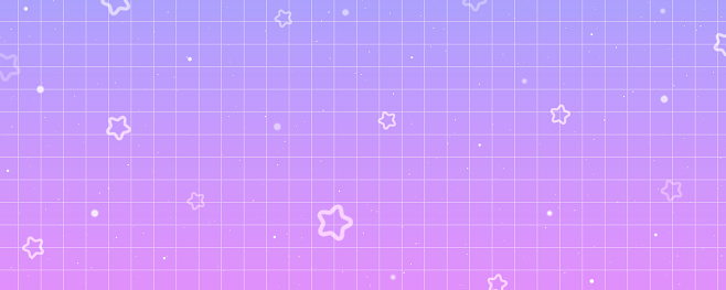Checkered gradient background with stars. Pastel holographic kawaii backdrop. Abstract vector purple squared wallpaper