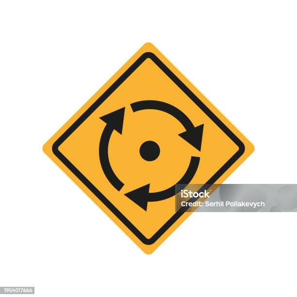 Reference Circle. Sign Roundabout Sign Circle Circular And Round Traffic Sign Vector ...