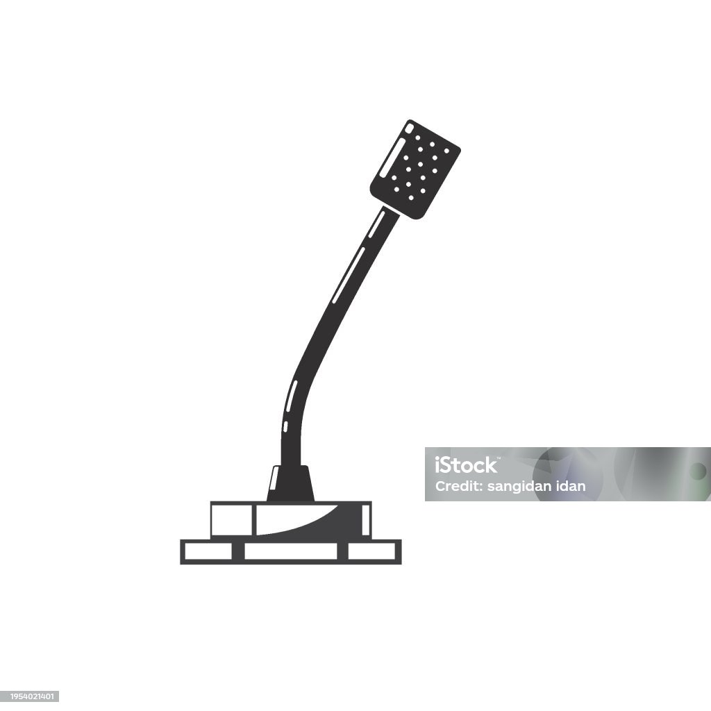 Design Features Microphone Black Microphone Vector Element Design Template Stock Illustration ...