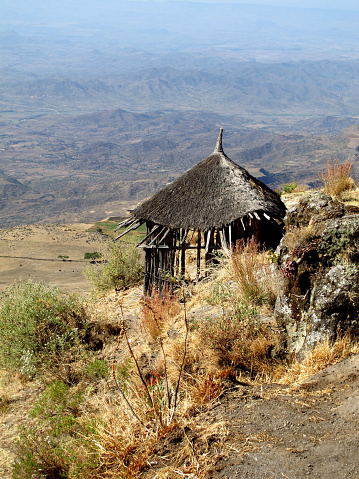The house in Lalibela city, Ethiopia