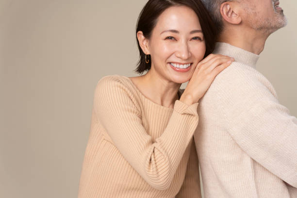 Portrait of a middle-aged couple.