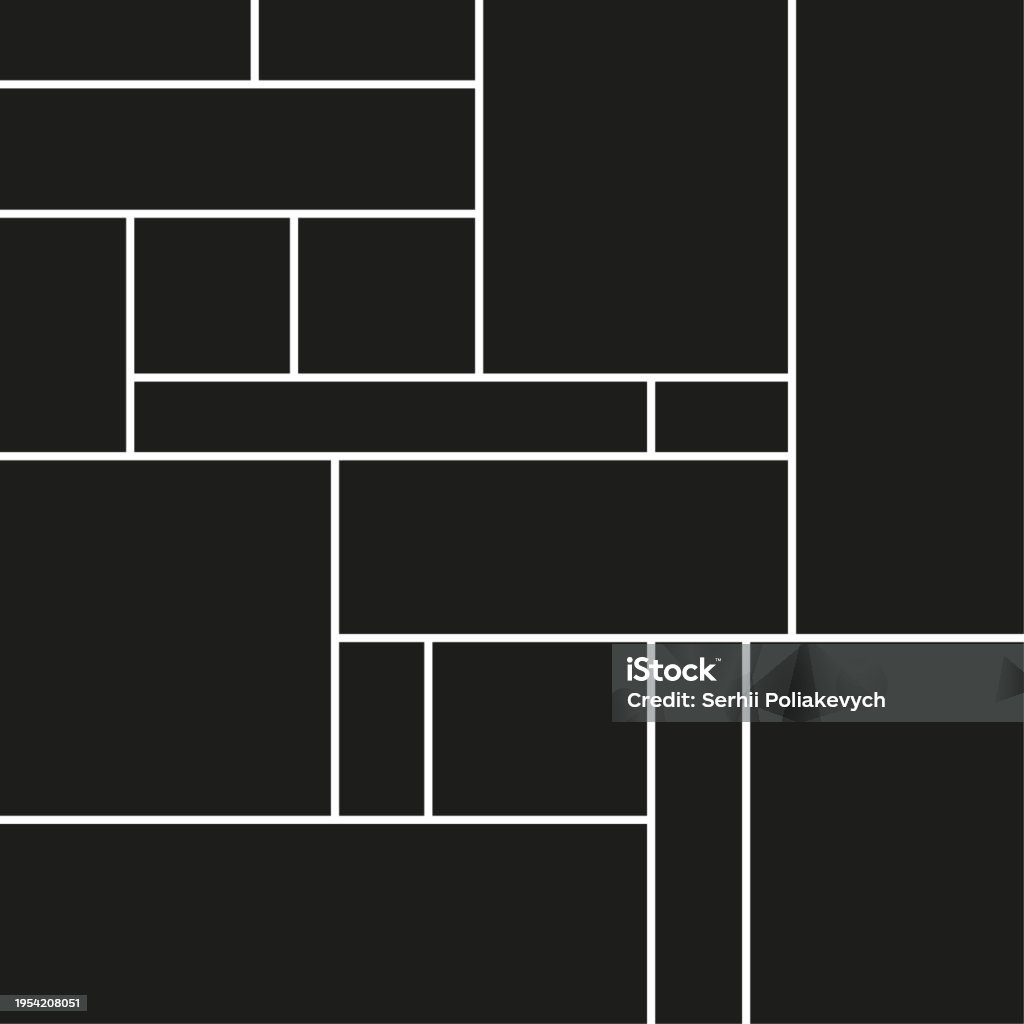 Rectangular Shape Styles Grunge Style Set Of Rectangle Shapes Vector Illustration Eps 10 Stock ...