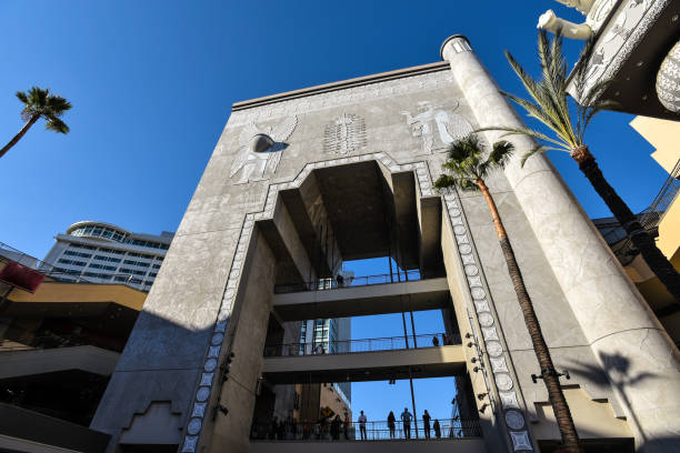 il babylon gate al centro commerciale ovation hollywood (ex hollywood e highland) - los angeles, california - cerimonia degli oscar foto e immagini stock