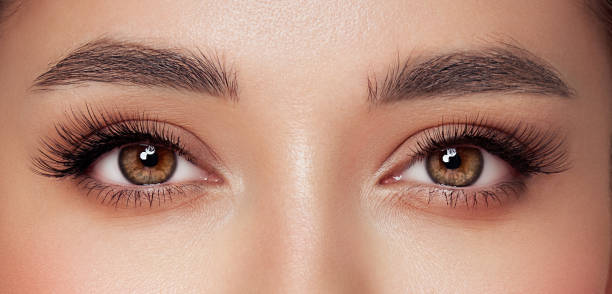 istock Beautiful female eyes with long eyelashes 1954253341