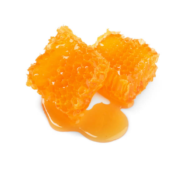 istock Natural honeycombs with tasty honey isolated on white 1954279956