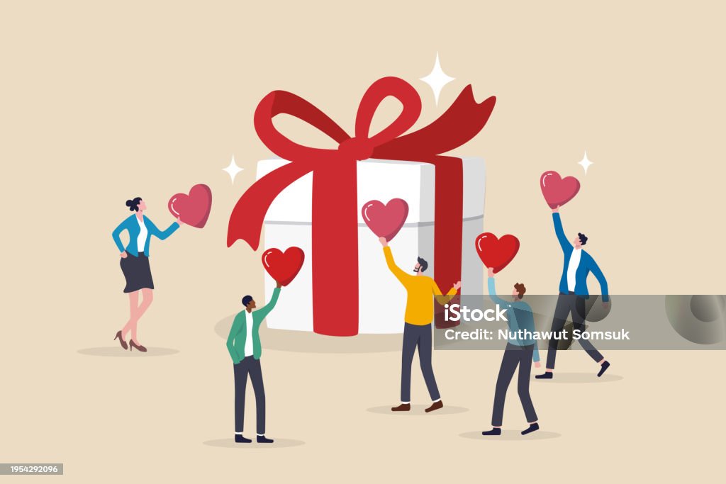 Treueprogramm, Geschenkkartenprämie oder Ausgabenbonus, Einkaufen oder Verkauf, um Aktionspreis, Rabatt oder Einlösungsprämienkonzept zu verdienen, Menschen Kunden halten Herzform, um Treueprämie einzulösen. - Lizenzfrei Geschenk Vektorgrafik Treueprogramm, Geschenkkartenprämie oder Ausgabenbonus, Einkaufen oder Verkauf, um Aktionspreis, Rabatt oder Einlösungsprämienkonzept zu verdienen, Menschen Kunden halten Herzform, um Treueprämie einzulösen. - Lizenzfrei Geschenk Vektorgrafik