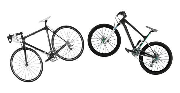 race road bike isolated on white background