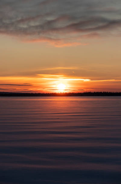 istock Sun of midday in Finland in December. 1954322093