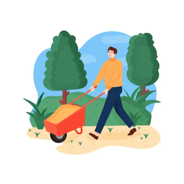 Vector illustration of Gardening Illustration