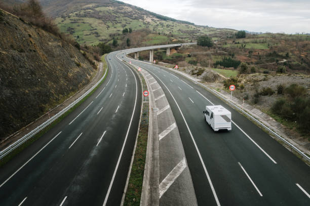 istock Highway with curves in a mountain area 1954371683