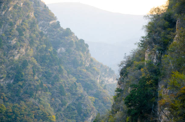 Mountain Shangfangshan (Yellow Mountains), Global Geopark of China. It is one of China's major tourist destinations. Mountain china.