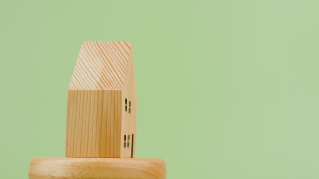 Wooden house, model rotating around, toy house
House models, house and real estate projects