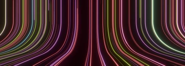 istock Dynamic abstract lines creating a fluid, modern visual, perfect for conveying movement and artistic expression. 1954420514
