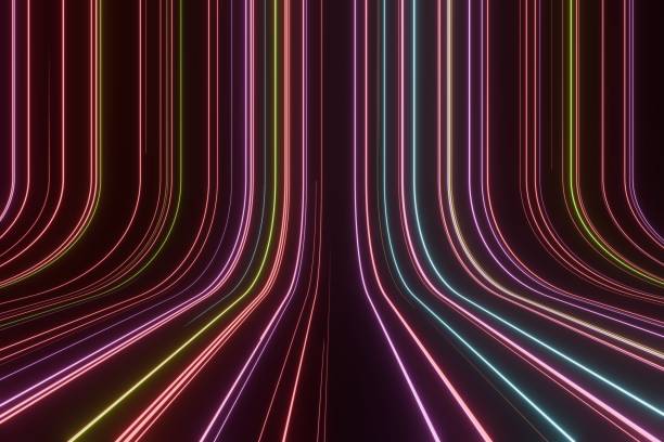 istock Dynamic abstract lines creating a fluid, modern visual, perfect for conveying movement and artistic expression. 1954421585