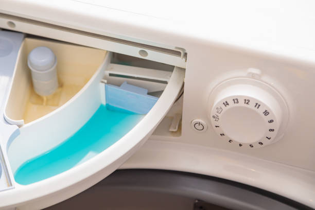 istock Powder compartment in the washing machine 1954459066