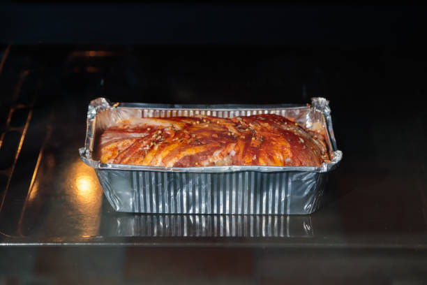 istock Roasting meatloaf in the oven 1954459115