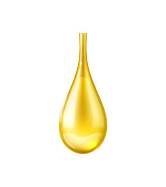 istock Realistic oil drop, olive, sunflower golden liquid 1954473311