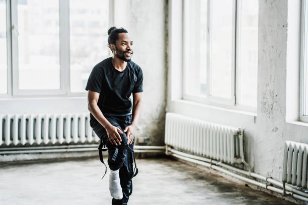 istock Black man solo dancing in dance studio 1954489781
