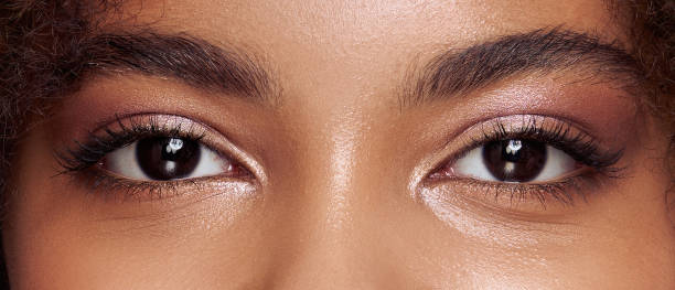 istock Beautiful female eyes with long eyelashes 1954495589