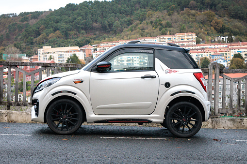 San Sebastian, Spain-December 5, 2023: Ligier JS50 Sport on City streets