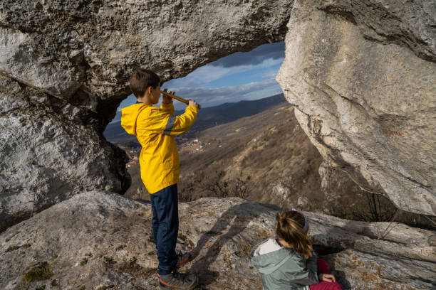 istock Enjoying the view through telescope 1954573292