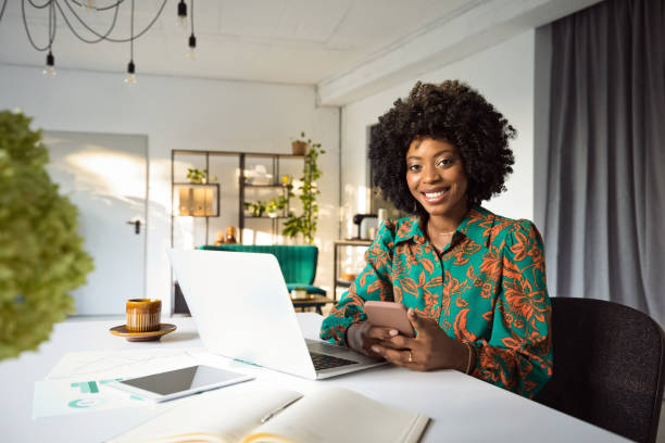 istock Beautiful woman working in a creative studio 1954637486