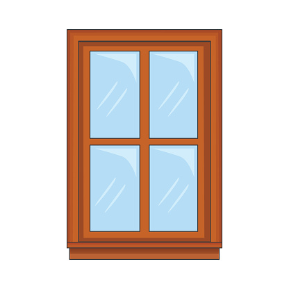 Wood Windows Animation Wooden Windows Stock Illustration - Download Image Now - Aging Process ...