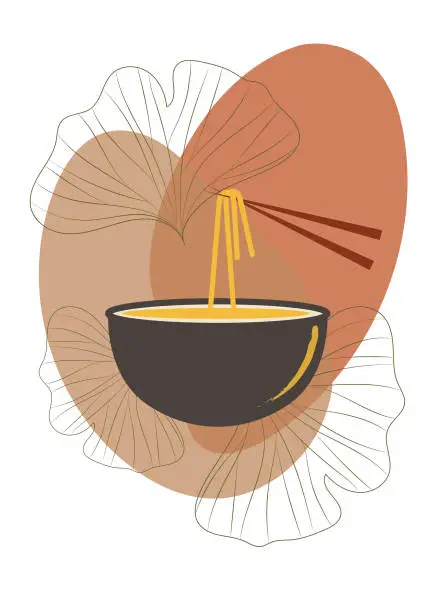 Vector illustration of Ramen