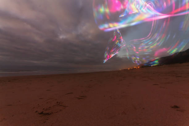 istock Lightpainting at the Beach 1954758676