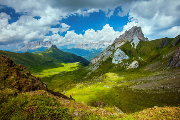 istock landscape with mountains, hills, clouds and rocks 1954774595