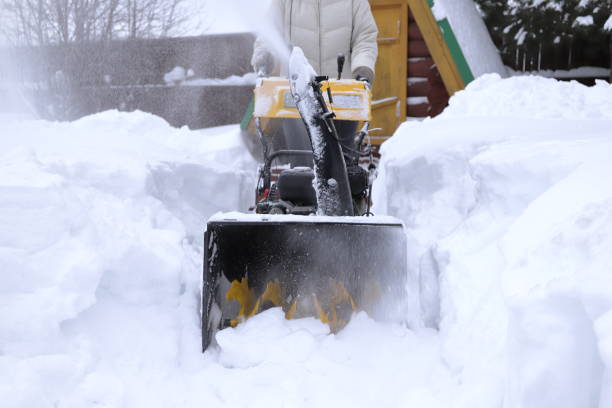istock Removal from snow  by snowblower. 1954774934