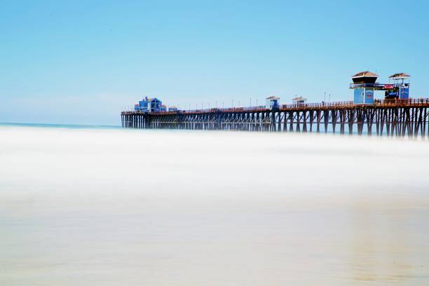 istock Long Wooden ocean pier 1954777284