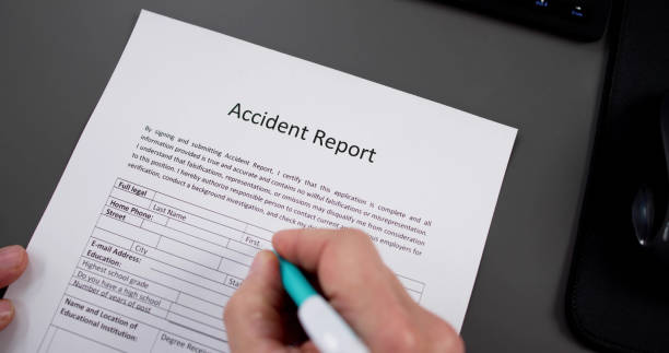 istock Accident Report Form. Injury Insurance 1954855712
