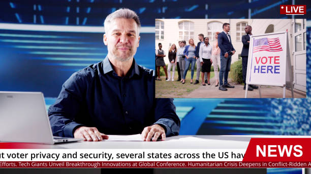 istock Press News TV Talk 1954856816