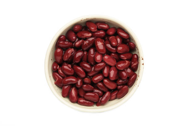 istock Red beans in bowl isolated on white background. 1954873673