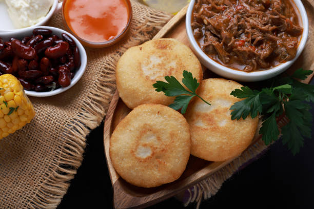 istock Arepa with shredded beef and corn 1954935496