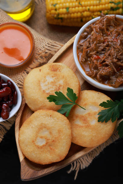 istock Arepa with shredded beef and corn 1954935509