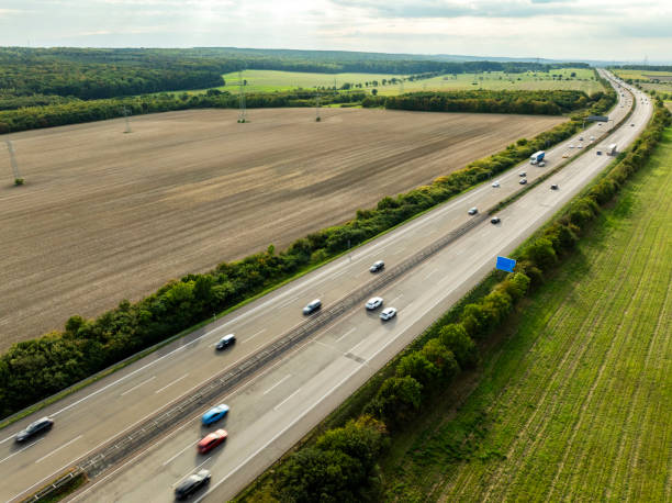 istock Top view of a highway 1955001083