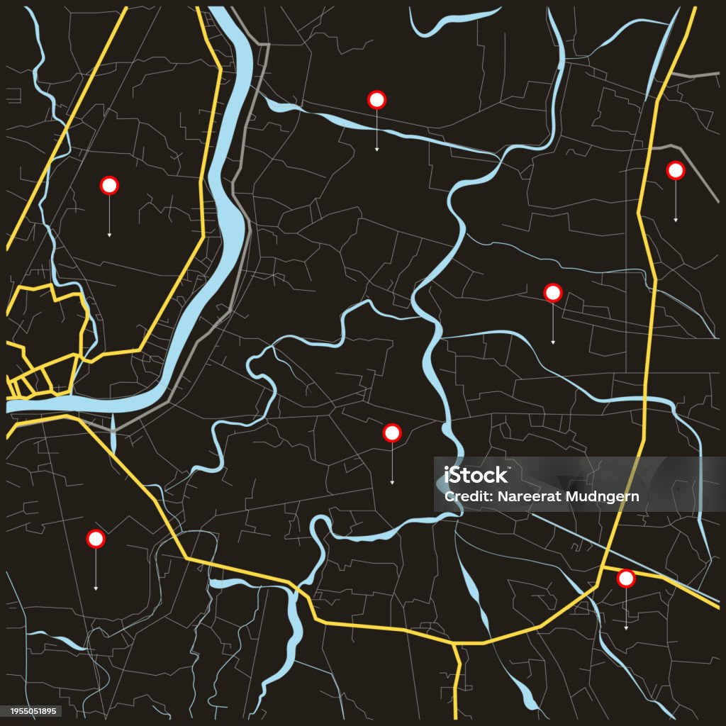 Vector City Maps Vector City Map 1 Stock Illustration - Download Image Now - Backgrounds ...