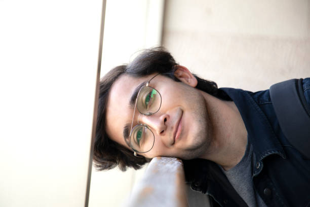 istock Portrait of a handsome young man with glasses 1955120981