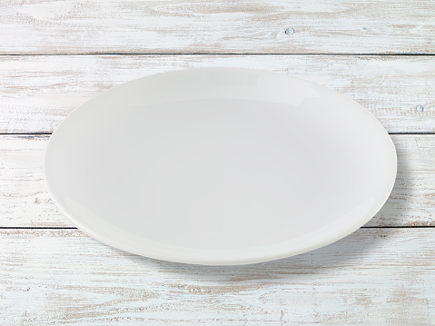 Plate with black background