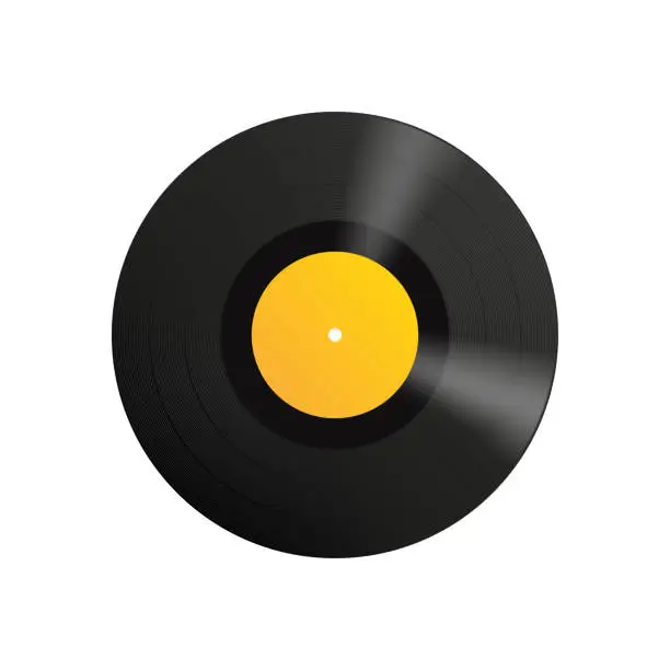 Vector illustration of vinyl record 8