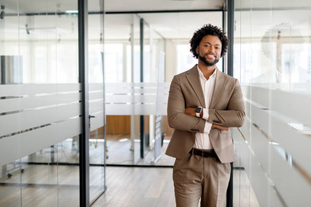 istock Confident African-American businessman in suit 1955305704