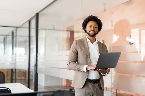 istock Confident African-American businessman in suit 1955323356