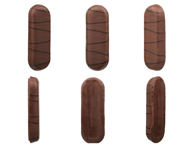 istock Set of Different Chocolate Bars, top view, isolated on white background, clipping path 1955354673