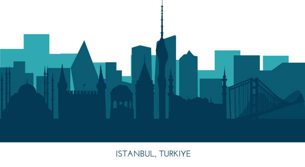 illustrations, cliparts, dessins animés et icônes de istanbul, ligne d’horizon de la turquie, silhouette. cette illustration représente le pays avec ses bâtiments les plus remarquables. le vecteur est entièrement modifiable, chaque objet est holistique et déplaçable - abstract backgrounds architecture sunbeam