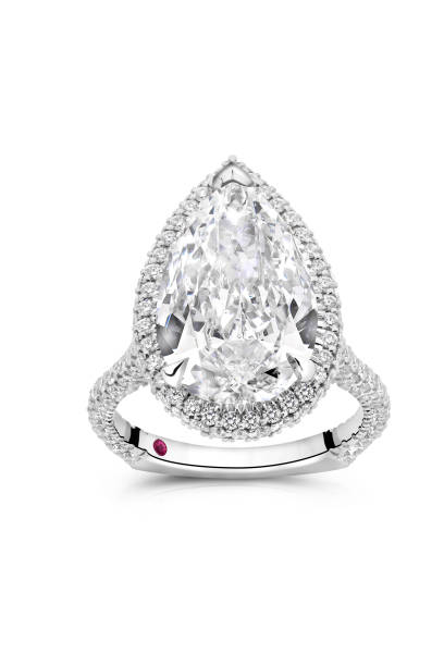 istock Shiny Silver Ring With Large Oval Stone for Elegant Beauty and Style 1955413265