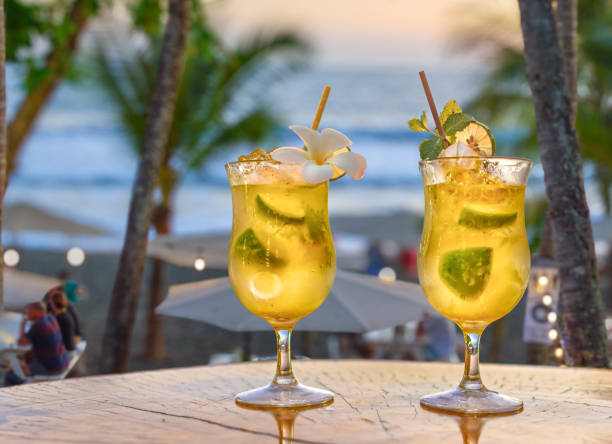 istock Two cocktails in a beach bar 1955446288