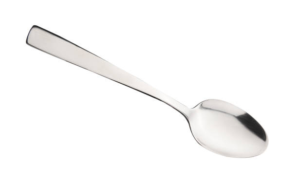 istock spoon isolated on white backgrounf with clipping path 1955574402