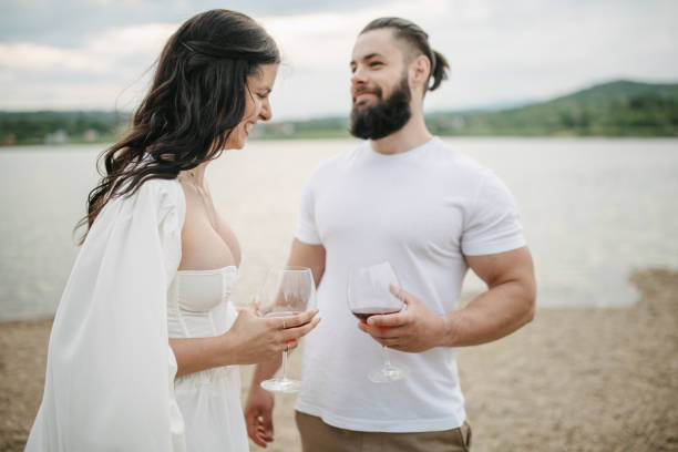 istock Couple enjoying by the lake 1955608692